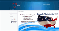 Desktop Screenshot of foxriverammo.com
